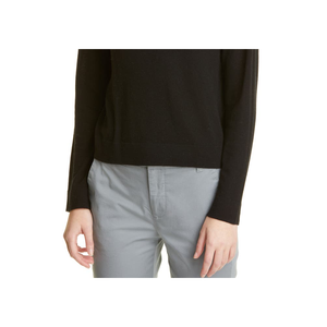 Cardigan da Donna Vince in Misto Lana e Mohair con Collo a Imbuto, Traspirante, Nero, Taglia L, per la Stagione Invernale - Product Image 3