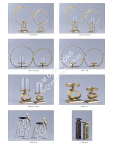 Ensemble de supports de pilier pour mariage de Noël, décoration de la maison, support d'affichage en métal aluminium fait à la main, finition nickel, tailles personnalisées - Product Image 5