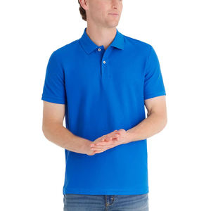 Vente en gros 100% T-shirt polo de golf en coton pour hommes uniforme brodé impression unie chemises polo décontractées à col pour hommes - Product Image 1