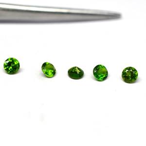 Piedra preciosa natural calibrada con diópsido de cromo de corte facetado hecho a mano de primera calidad para la fabricación de joyas Stock limitado - Product Image 4