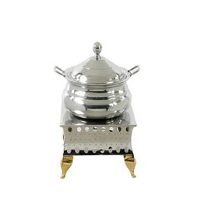 Chauffe-plat en cuivre et en acier inoxydable avec couvercle suspendu Chauffe-plat de taille personnalisée de qualité supérieure à vendre - Product Image 4