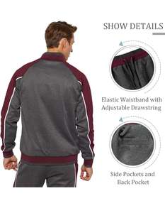 Conjuntos Deportivos de Invierno Transpirables para Hombre a Bajo Precio, Logotipo Personalizado, 100% Algodón Felpa, Servicio OEM - Product Image 3