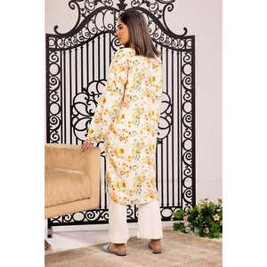 Camisa Larga Holgada Estampada para Mujer, con Decoración de Encaje, de Satén Viscosa, Tallas XL a 4XL, Blusa con Estampado Floral Otoñal para Damas - Product Image 1