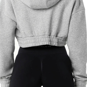 Sudaderas con capucha de Invierno para mujer de alta calidad Tela de punto transpirable con logotipo frontal OEM Low Rate Wholesale del fabricante - Product Image 6