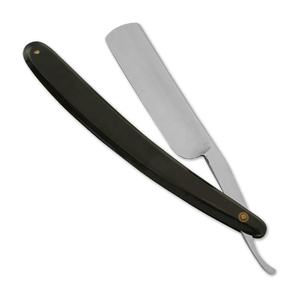 Rasoir droit à lame fixe en acier inoxydable pour hommes avec manche en plastique pour barbier et usage personnel - Product Image 1