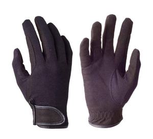 Antideslizante Hombres Mujeres Guantes de cuero para montar a caballo Malla resistente al desgaste Dedo completo Guantes de protección ecuestre de alta calidad - Product Image 4