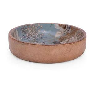 Tazón de sopa de forma redonda hecho a mano de diseño personalizado, tazón impreso esmaltado, precio más bajo, tazón de madera con mango, Decoración de mesa - Product Image 6