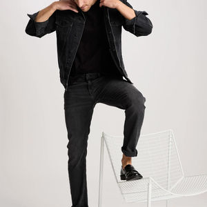 Chaqueta Vaquera de Invierno para Hombre, Estilo Moderno, Alta Calidad, Talla Regular, Hecha de Material Transpirable de Buena Calidad, con Logotipo Frontal - Product Image 3