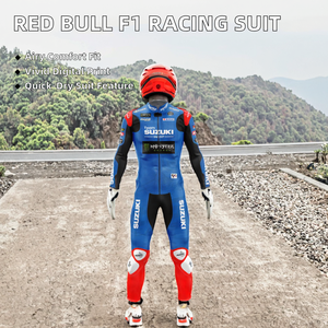 Combinaison de course de moto en cuir d'été avec fonction de séchage rapide pour adultes unisexes - Product Image 2