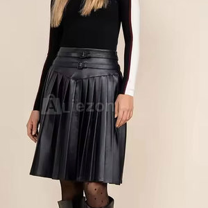 New Arrival <b>Leather</b> <b>Skirts</b> for Women With Classic Appeal <b>Plus</b> <b>Size</b> <b>Leather</b> <b>Skirts</b> for Women Comfortable Fit - Product Image 3