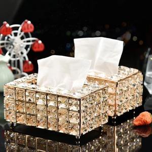 Lujoso dispensador de servilletas de cubo de cristal bellamente elaborado Hotel Cafe Coffee House Bar Diamond Sparkle Boxes - Product Image 6
