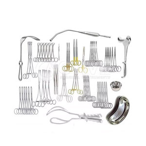 Ensemble d'instruments pour césarienne avec outils en acier antirouille et porte-aiguille ergonomique Ensemble complet d'instruments pour césarienne - Product Image 3