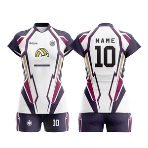 Ensemble personnalisé de nouvelle conception d'uniforme quantité minimale de commande bas Maillot de volley-ball de sublimation pour hommes et femmes à séchage rapide et vêtements de plage - Product Image 3