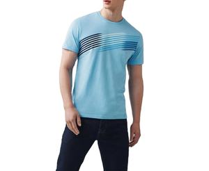 T-shirts en coton avec logo personnalisé pour hommes T-shirts à col rond en coton streetwear pour hommes T-shirts à la mode d'été avec impression personnalisée - Product Image 1