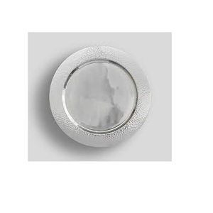 จานที่ชาร์จจานอาหารมื้อเย็นจานเงินจานเสิร์ฟสลัดงานแต่งงานดีไซน์ลายนูน - Product Image 3