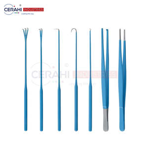 Pince à pansements Pince à tissus Types de crochets à iris et à emmets comprenant deux et trois broches droites - Product Image 1