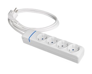 Presa multipla serie ION con 4 prese e cavo da 1,5 m. senza interruttore 16A 250V (Solera 8014P) - Product Image 1