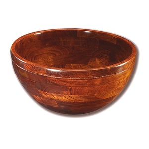 Bol en bois d'acacia naturel de bonne qualité taille personnalisée nouveauté bols de service alimentaire pour la vaisselle - Product Image 4