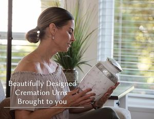 Handmade <b>Large</b> Adult Size Mosaic Aluminium Glass Cremation <b>Urn</b> Individual Tiles Hand Applied Unique Funerals Funeral Supplies - Product Image 1