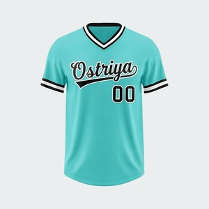 Camiseta de Béisbol Verde para Hombre Ostriya, Cuello en V, Manga Corta, Nombre del Equipo Impreso, Talla Regular 00, Ropa para Todas las Temporadas - Product Image 3