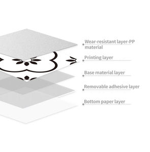 Jorunns tự dính Vinyl gạch lát sàn nhà màu đen phòng khách dính sàn đá cẩm thạch nhìn vỏ dính gạch lát sàn - Product Image 4