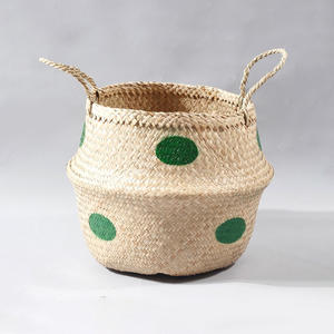 Seagrass toys storage <b>baskets</b> organizer eco-friendly sea grass straw <b>basket</b> for organising items - Product Image 2
