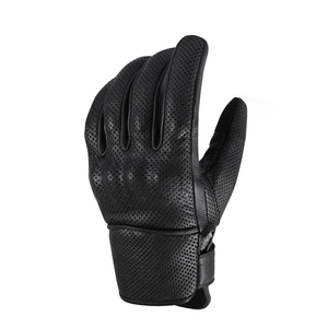Gants de course personnalisés avec logo pour hommes et femmes, en cuir véritable, équipement de moto pour l'été et l'hiver, protection des mains sur la route - Product Image 5