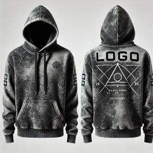 เสื้อฮู้ดผู้ชายซักกรดออกแบบโลโก้ได้ตามต้องการเสื้อกันหนาวแบบมีซิปใส่สบายทันสมัยเสื้อผ้าลำลองไซส์ XL rezax INTL มีฮู้ดสำหรับ2025 - Product Image 4