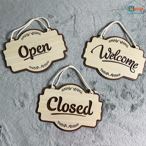 Panneau mural rustique en bois gravé sur mesure, décoration de ferme pour la maison, le bureau, cadeau, export, vente en gros, OEM - Product Image 3