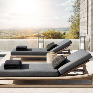 Chaise longue de jardin imperméable et résistante aux UV, conçue pour la détente au bord de la piscine, fabrication OEM ODM au Vietnam - Product Image 1