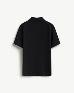 Camisa de manga corta con estampado de punto para hombre, ajustada, transpirable, informal, poliéster, algodón, suave, cómoda, suave, rutina de piel suave - Product Image 6