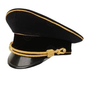 Casquette d'uniforme d'officier sur mesure de qualité supérieure Casquette professionnelle brodée à la main Fabricants de casquette personnalisée OEM - Product Image 2