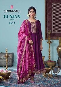 Anarakali Style Women's Indian & Pakistani <b>Silk</b> Fancy Embroidery Work Party Inner <b>Kurta</b>/Kurti Quick Dry - Product Image 6