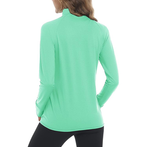 Index Apparel Women's Full Sleeve Zip-Up <b>Yoga</b> <b>Jacket</b> Solid Green Breathable Regular Fit Active Wear - Product Image 2