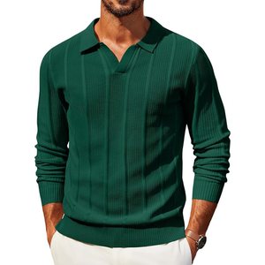 Pull en maille géométrique en fourrure pour homme, fabriqué sur mesure, OEM/ODM, manches longues, coton biologique, anti-rétrécissement, séchage rapide - Product Image 4