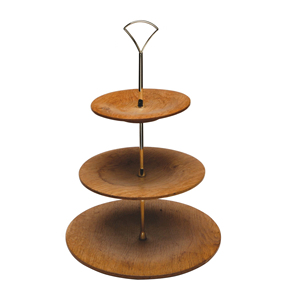 Plateau de service à fruits en métal à 3 niveaux pour fêtes de mariage et d'anniversaire Utilisation pour vaisselle Décoration Gâteau Serveur - Product Image 3