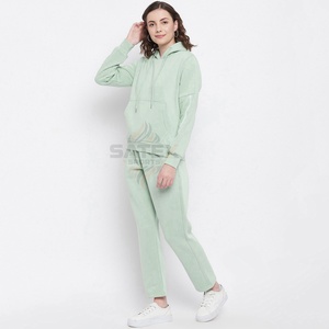 Survêtement décontracté à capuche pour femme, hiver 2025, le plus vendu, 100 % coton, design de logo personnalisé, respirant, écologique, grandes tailles - Product Image 1