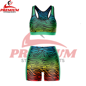 Ensemble de shorts de sport sublimés pour le yoga et le fitness, vêtements de sport, soutien-gorge de sport - Product Image 4