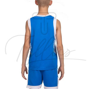Ensemble de maillot de basket-ball pour enfants, nouveau design, taille plus, séchage rapide, respirant, de haute qualité, sublimé - Product Image 5