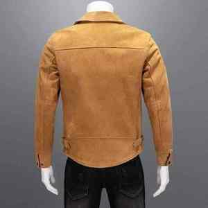 Veste en cuir pour homme personnalisable avec logo de votre marque, col montant en toile, respirante, anti-plis, anti-UV, tailles personnalisées disponibles - Product Image 2