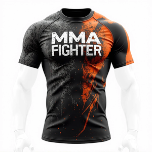 Vêtements de gym Rash Guards sublimés Vente en gros Équipement personnalisé MMA pour l'entraînement sportif de combat et la performance athlétique - Product Image 1
