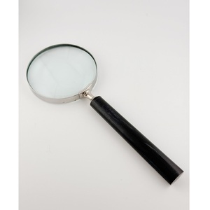 Loupe à main indienne en bois faite à la main avec incrustation d'os en métal et corne Loupes de catégorie d'outre-mer - Product Image 1