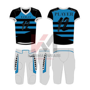 Concevez Votre Propre Uniforme De Football Américain En Gros Personnalisé Uniforme De Football Ensemble Nom D'équipe Numéro Logo Imprimé Haute Performance - Product Image 2