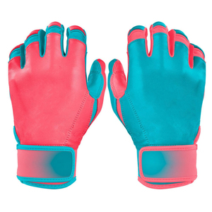 Guantes de bateo de béisbol Agarre alto Guantes de bateo de béisbol de puño corto de alta calidad Guantes de bateo de béisbol y softbol azul - Product Image 6