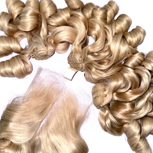 วิกผมสำหรับต่อผมคนเวียดนามสีบลอนด์เด้งได้ผมบางสำหรับเด็กทารก - Product Image 3