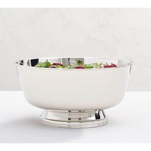 <b>Large</b> stainless steel <b>serving</b> <b>bowl</b> that doubles as a mixing <b>bowl</b> or centerpiece for displaying decorative fruits or flowers - Product Image 3