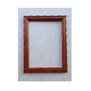 Azora Industries, marcos de espejo de pared de madera de diseño moderno personalizado, detalles únicos tallados a mano para decoración personalizada del hogar - Product Image 4