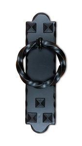 Tirador de anillo de piedra Knock Manor, aldaba de puerta de Metal, aldaba de latón de diseño moderno para accesorios de entrada y ventana, acabado antiguo - Product Image 2