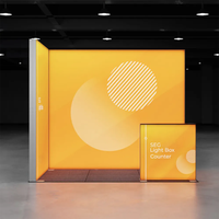 Boîte à lumière en PVC avec cadre en aluminium robuste, étanche, pour publicité de rue en intérieur, avec support d'installation facile