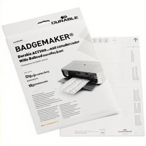 Durabie 61x150mm White Cardboard Badge Holder 150g/m 40 Pieces/Pack - Product Image 3